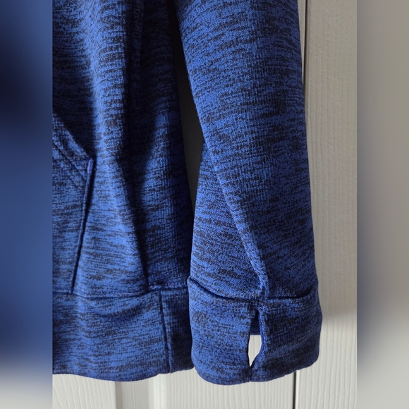 Adidas Floral Badge Of Sport Women's Blue Logo Hoodie Size M - Picture 6 of 14